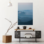 MISTY MOUNTAIN WHISPER Selbstklebendes Poster - Hochformat