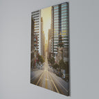 SUNSET CITYSCAPE SYMPHONY Vertical Canvas Print