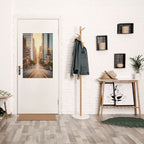 SUNSET CITYSCAPE SYMPHONY Selbstklebendes Poster - Hochformat