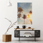 WHISPERING PALM LEAVES Selbstklebendes Poster - Hochformat