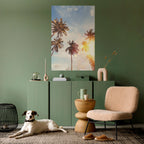 WHISPERING PALM LEAVES Selbstklebendes Poster - Hochformat