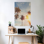 WHISPERING PALM LEAVES Selbstklebendes Poster - Hochformat