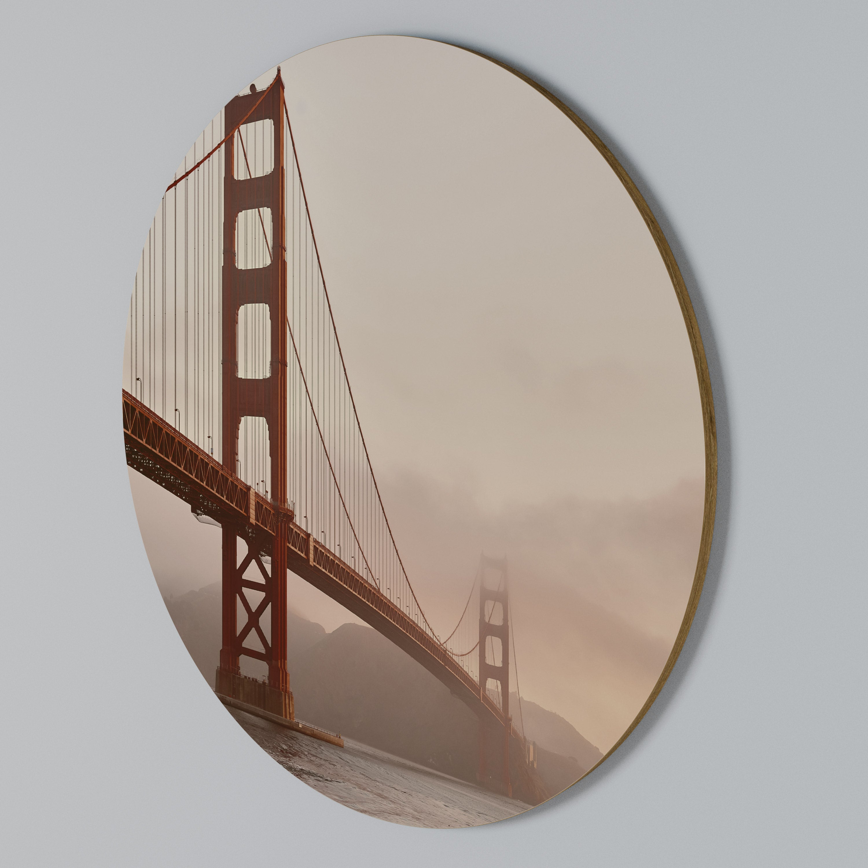 BRIDGE OF DREAMS Round Wall Art