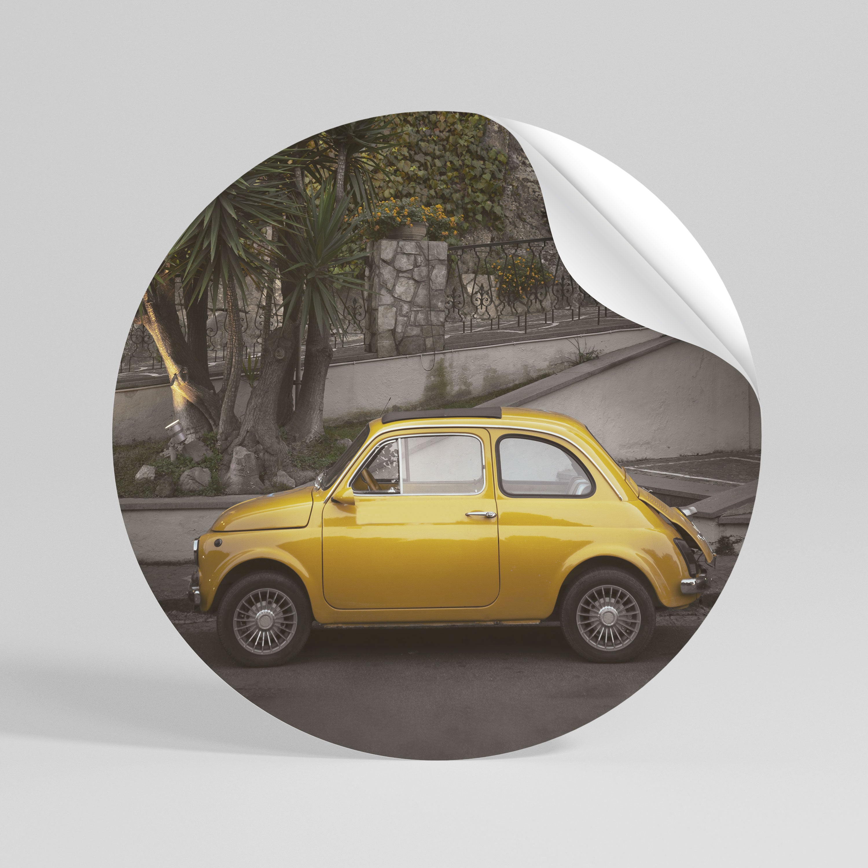 JOYFUL JOURNEY Runder Wandsticker zum Abziehen und Aufkleben