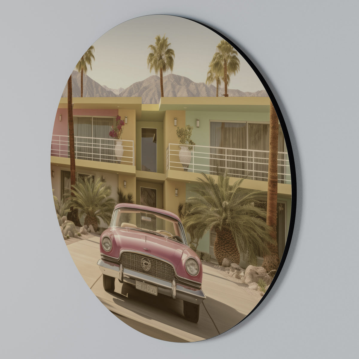 CALIFORNIAN STYLE Rundes Wandbild