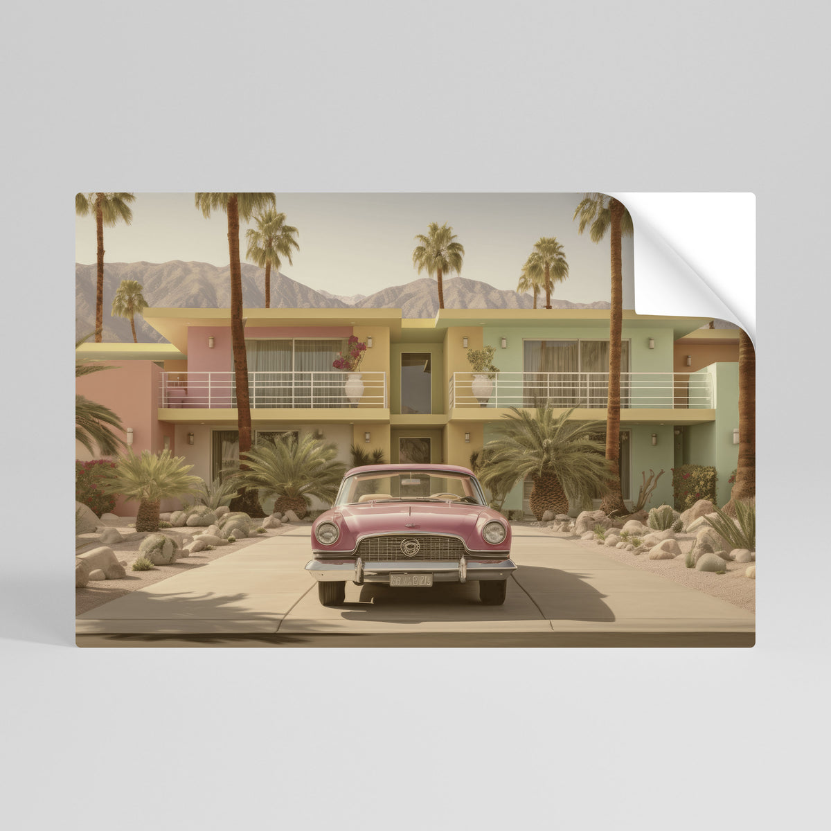 CALIFORNIAN STYLE Selbstklebendes Horizontal-Poster
