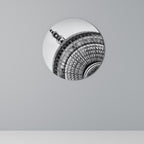 BERLINER FERNSEHTURM Runde Wanddekoration Ø 69 cm