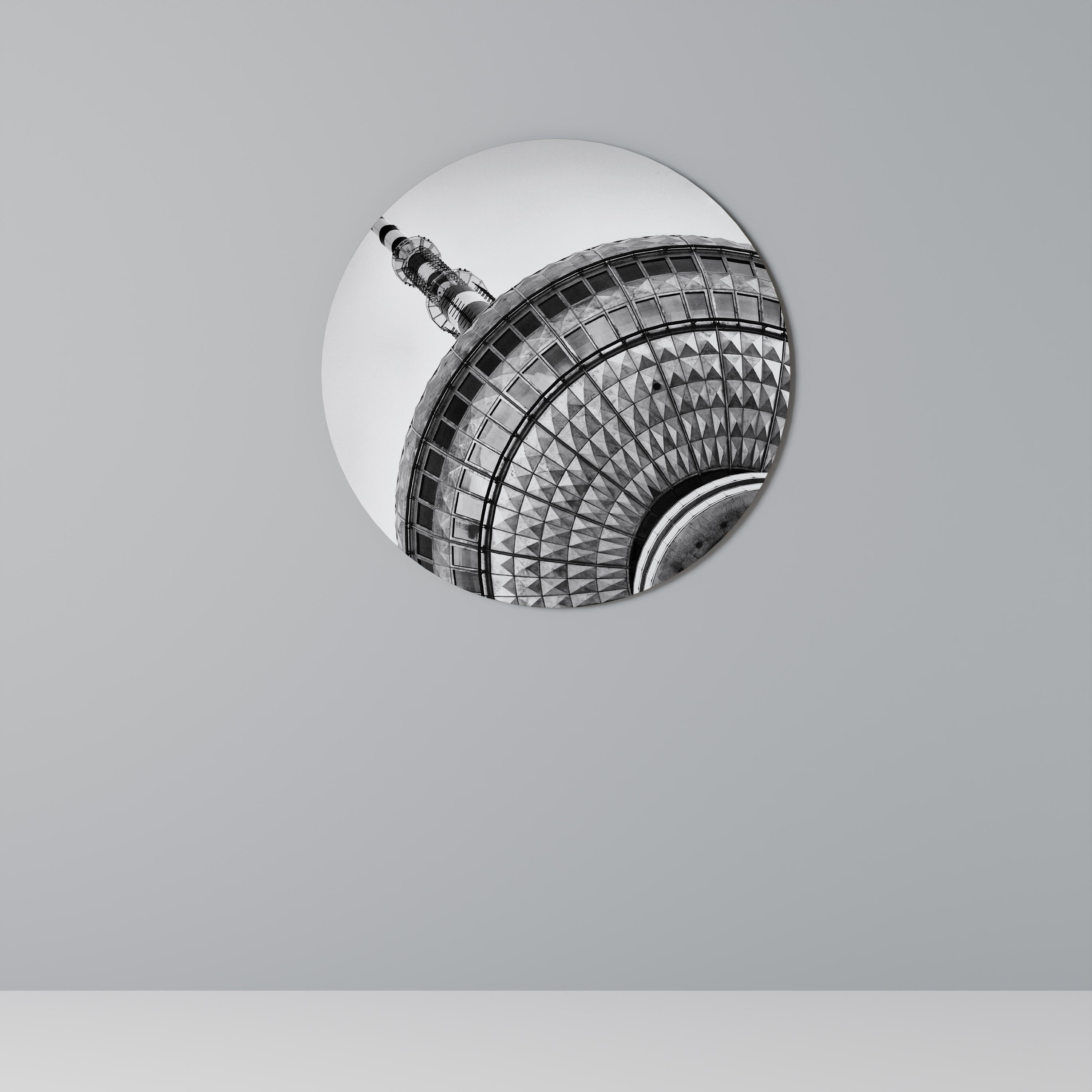 BERLINER FERNSEHTURM Runde Wanddekoration Ø 69 cm
