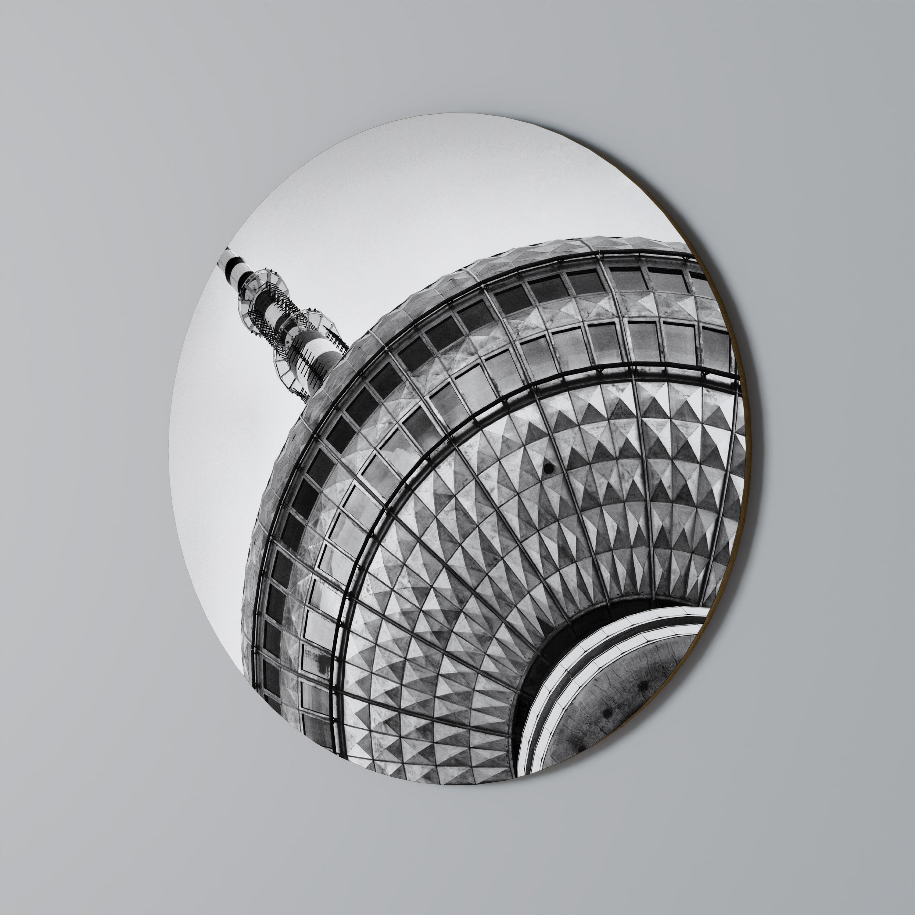 BERLINER FERNSEHTURM Runde Wanddekoration Ø 69 cm