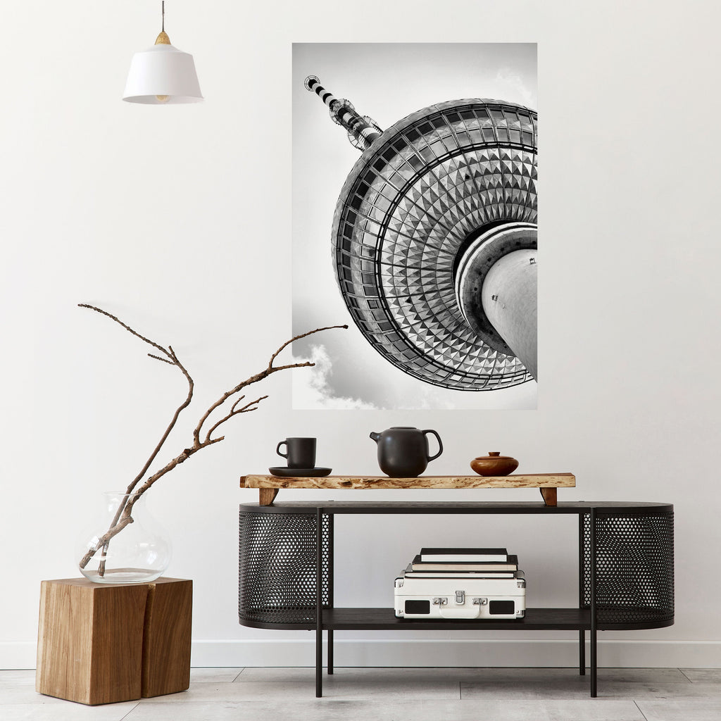 Vertikales Poster „BERLINER FERNSEHTURM“ zum Abziehen und Aufkleben