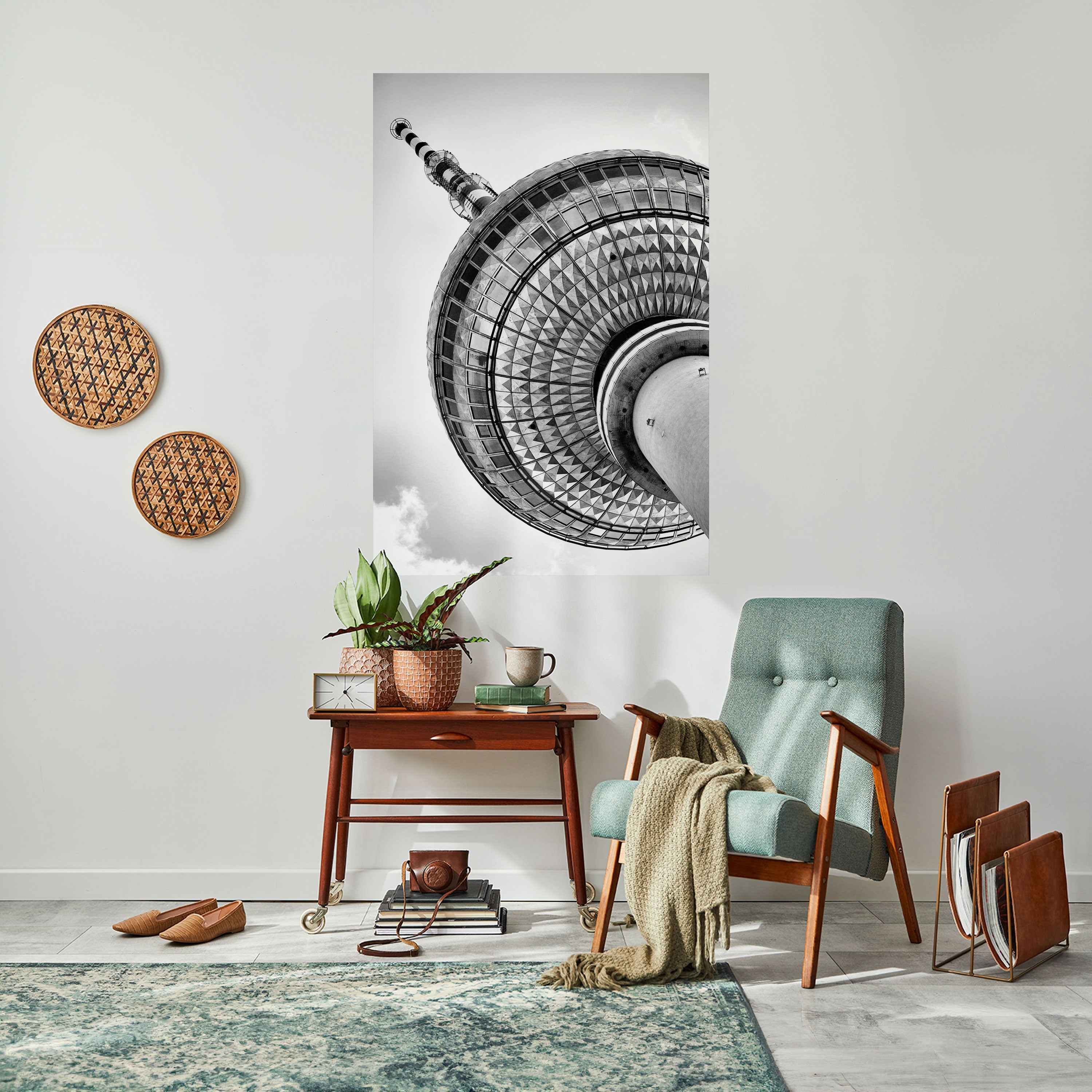 Vertikales Poster „BERLINER FERNSEHTURM“ zum Abziehen und Aufkleben