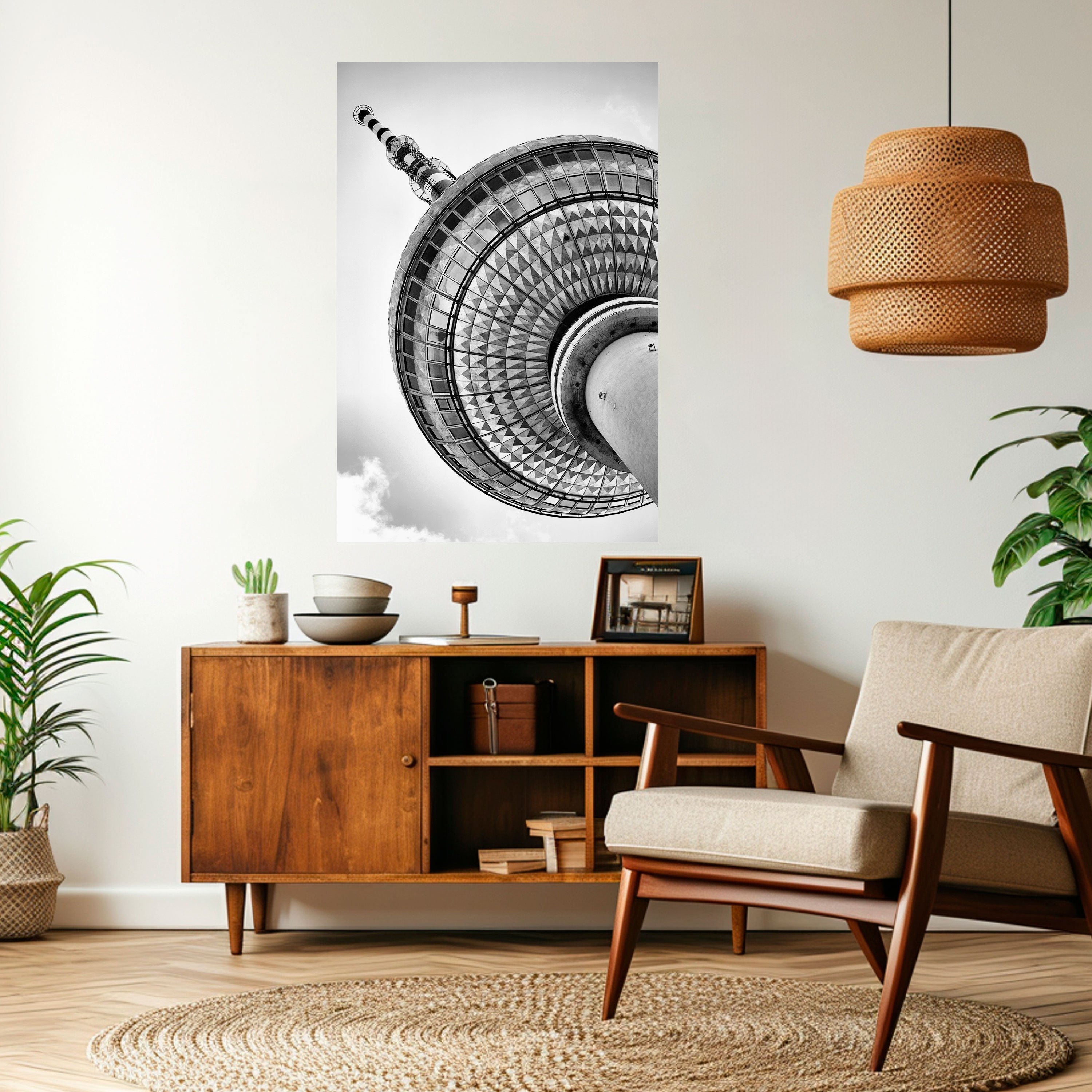 Vertikales Poster „BERLINER FERNSEHTURM“ zum Abziehen und Aufkleben