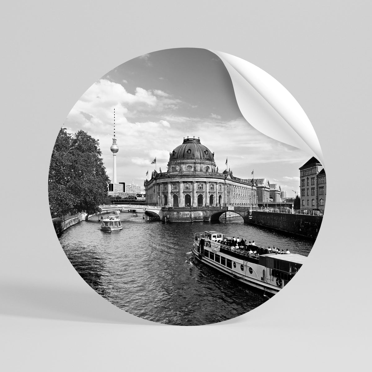 GHOSTS OF HISTORY Runder Wandsticker zum Abziehen und Aufkleben