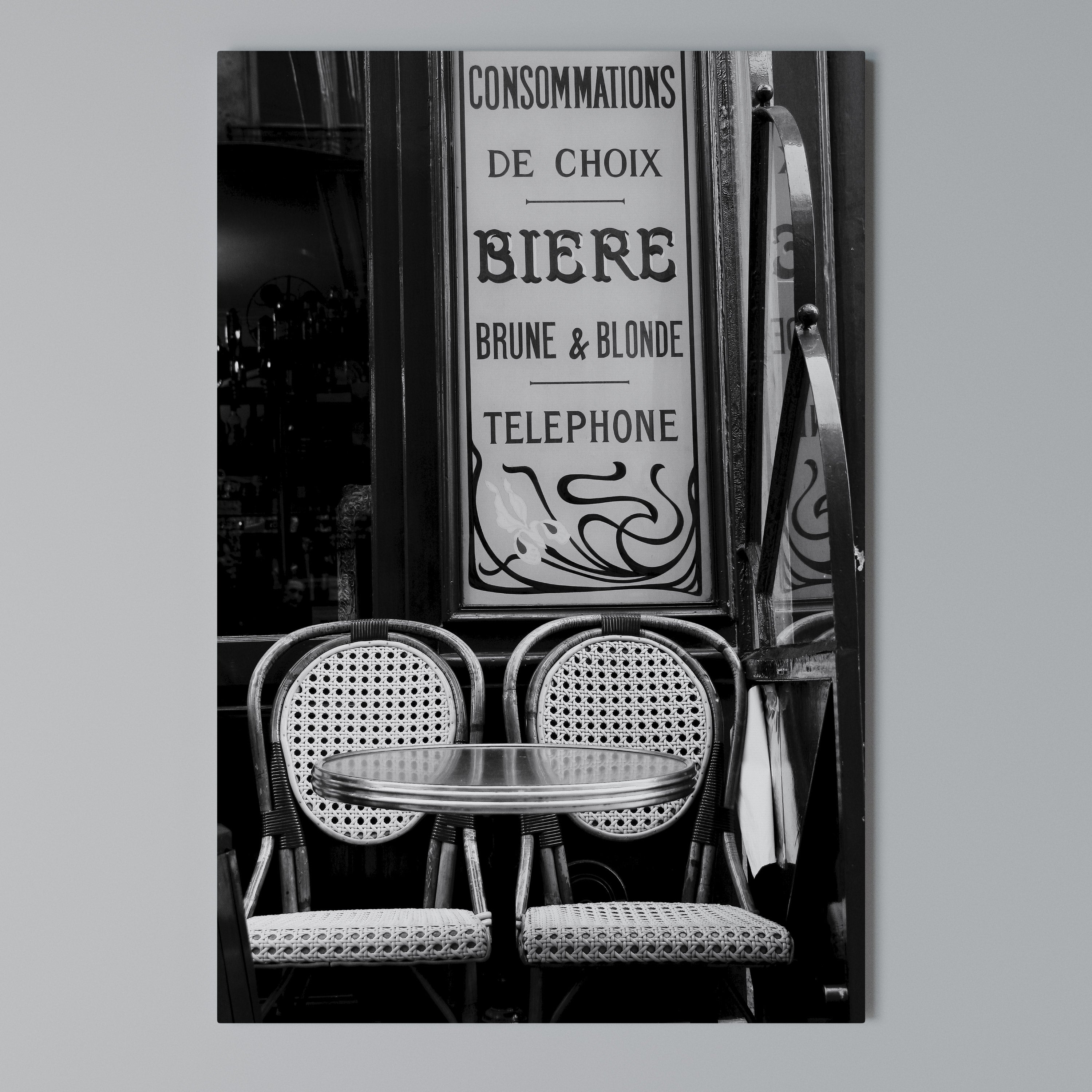 BISTRO VIBRATIONS Vertical Canvas Print