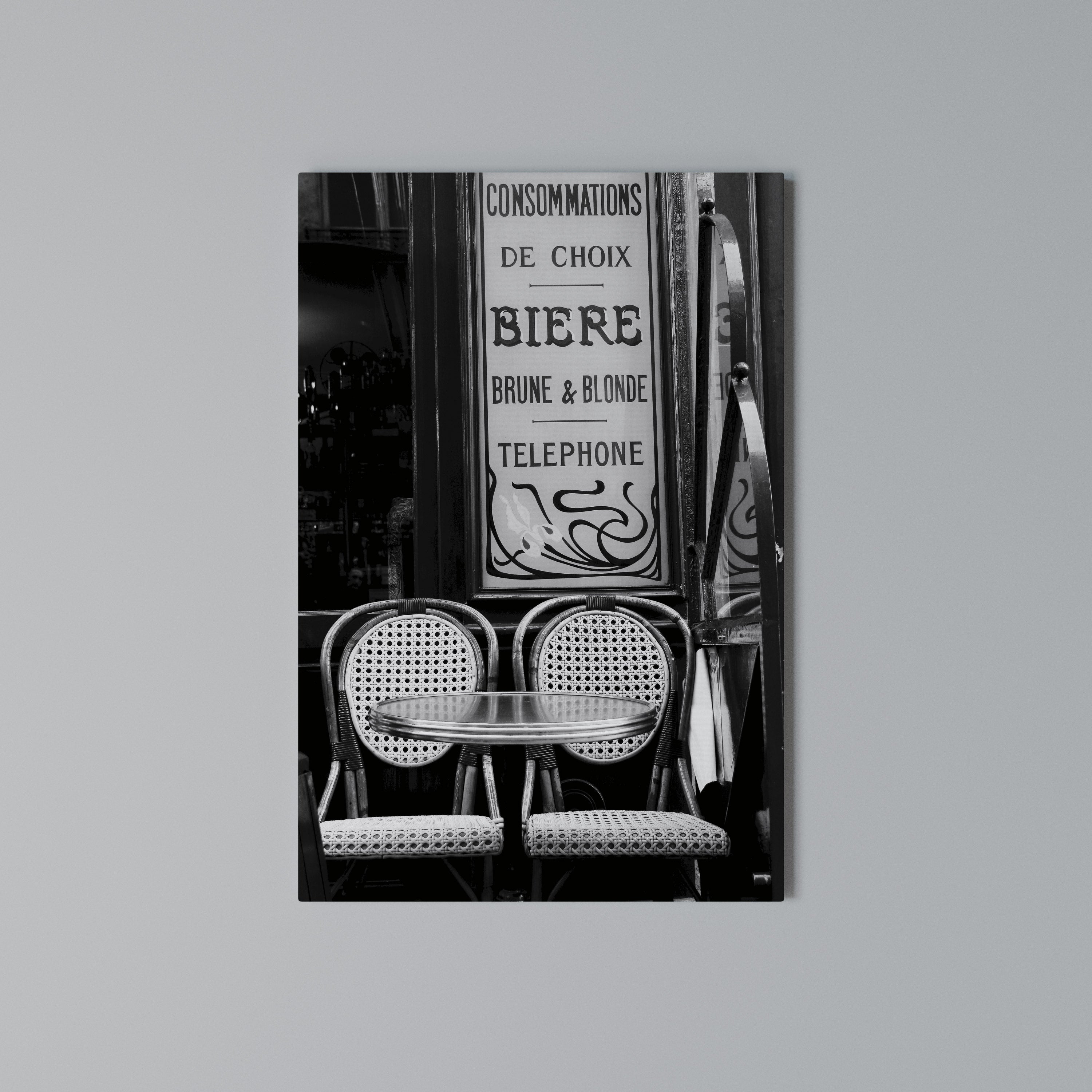 BISTRO VIBRATIONS Vertical Canvas Print