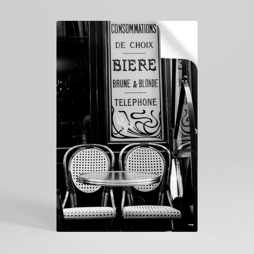 BISTRO VIBRATIONS Selbstklebendes Poster - Hochformat