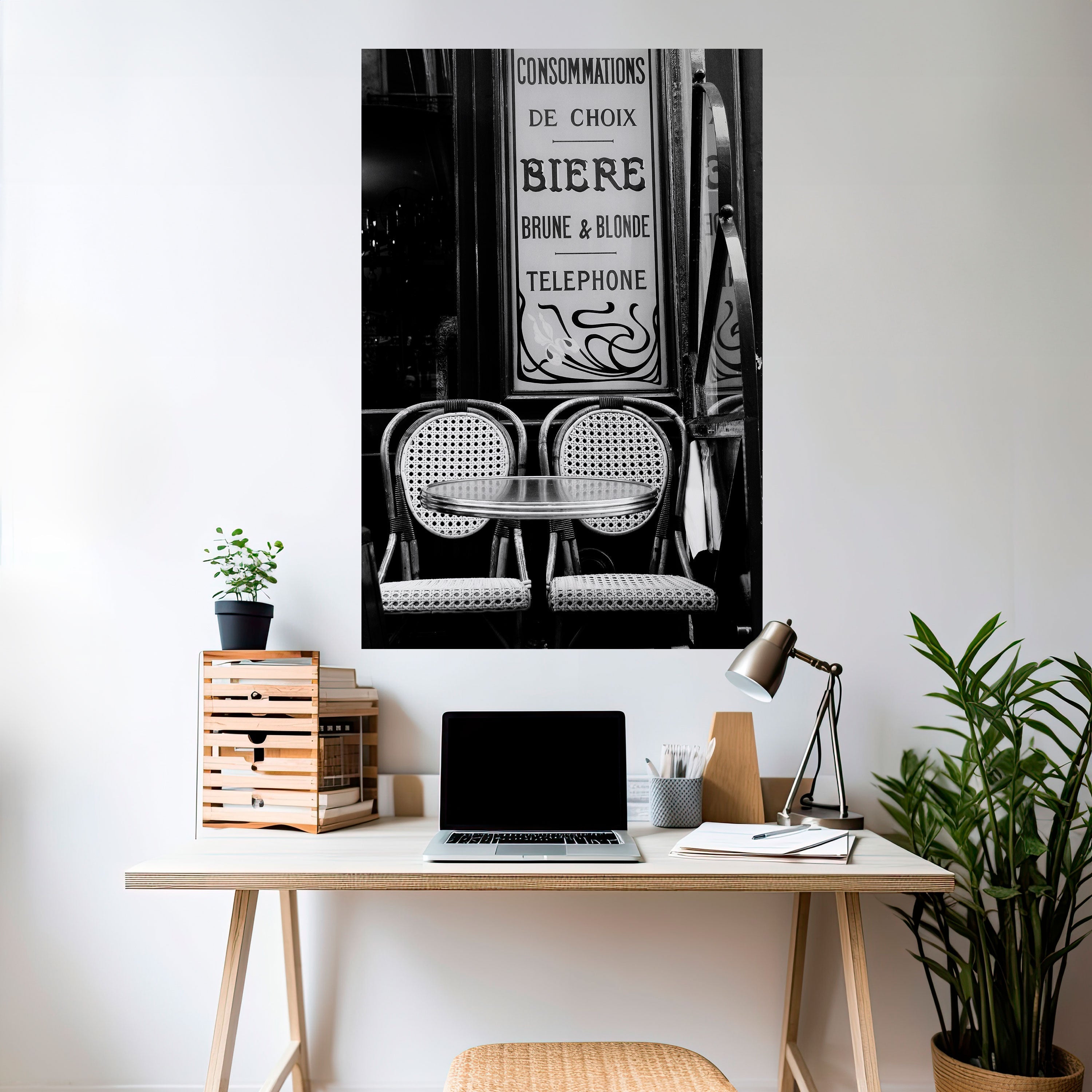 BISTRO VIBRATIONS Vertikales Poster zum Abziehen und Aufkleben