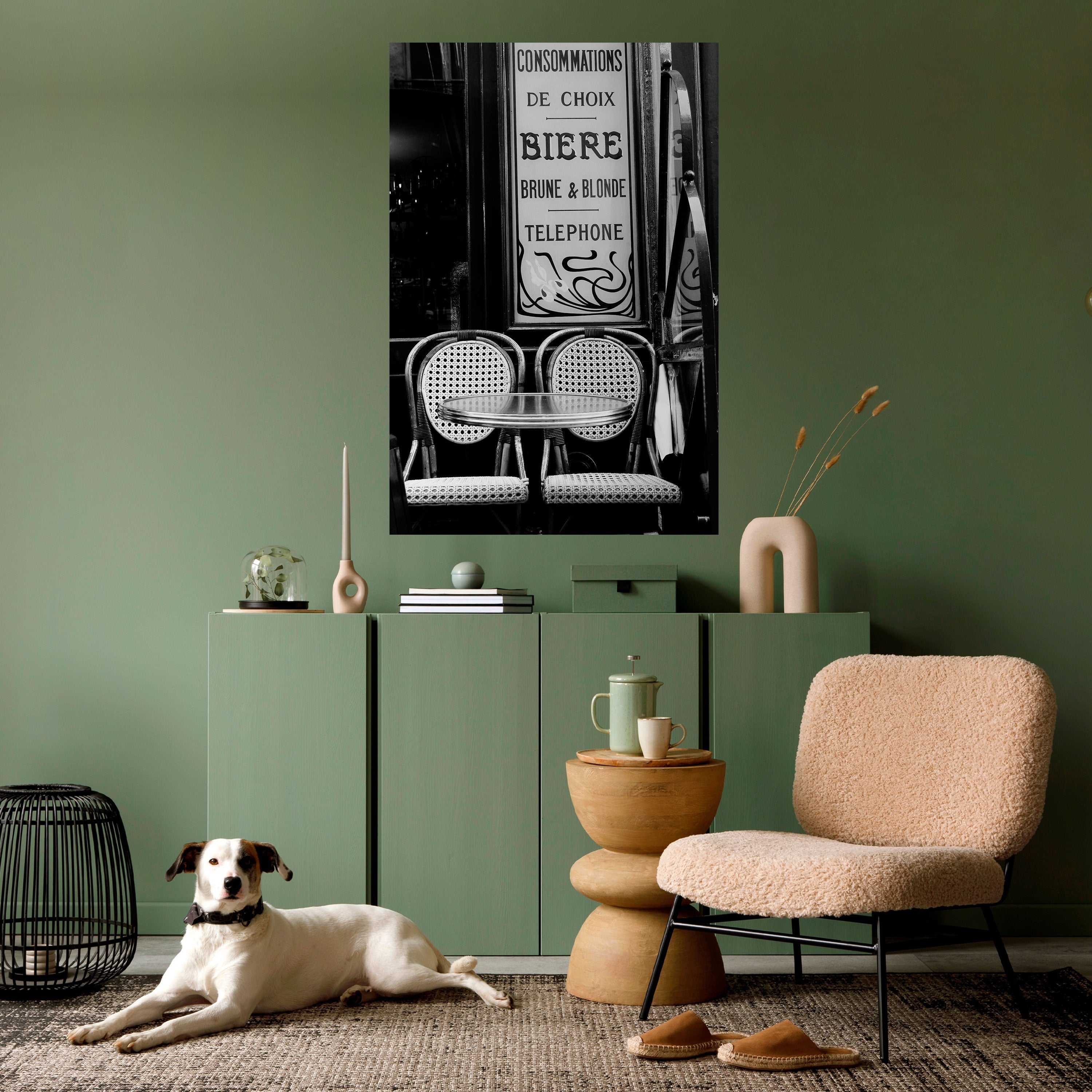 BISTRO VIBRATIONS Vertikales Poster zum Abziehen und Aufkleben
