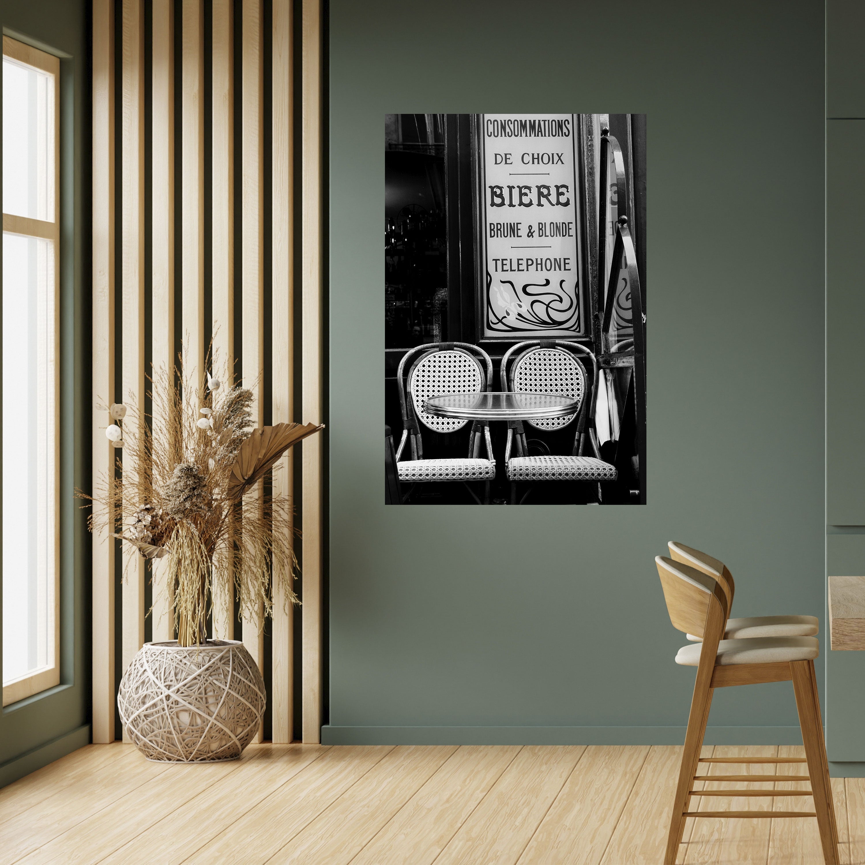 BISTRO VIBRATIONS Vertikales Poster zum Abziehen und Aufkleben
