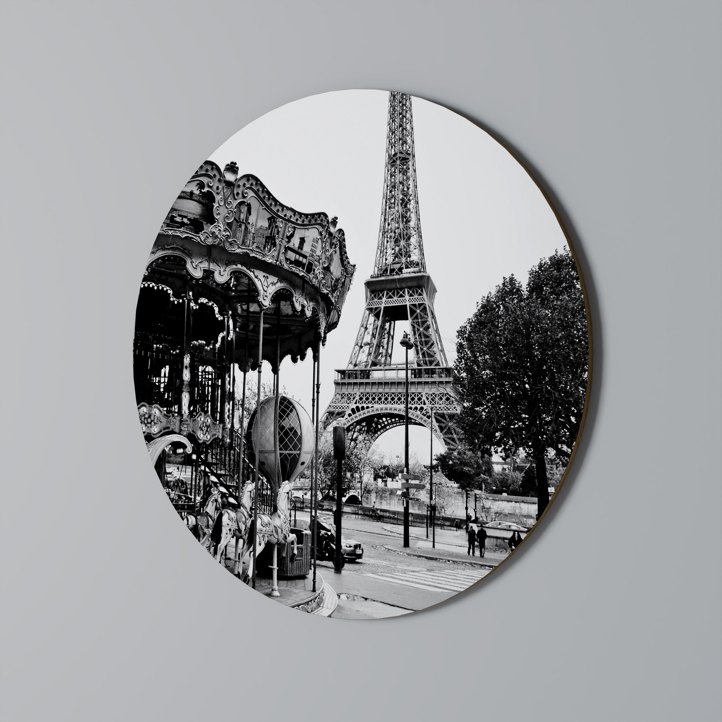 CHARMS OF THE CITY Runde Wanddekoration Ø 69 cm