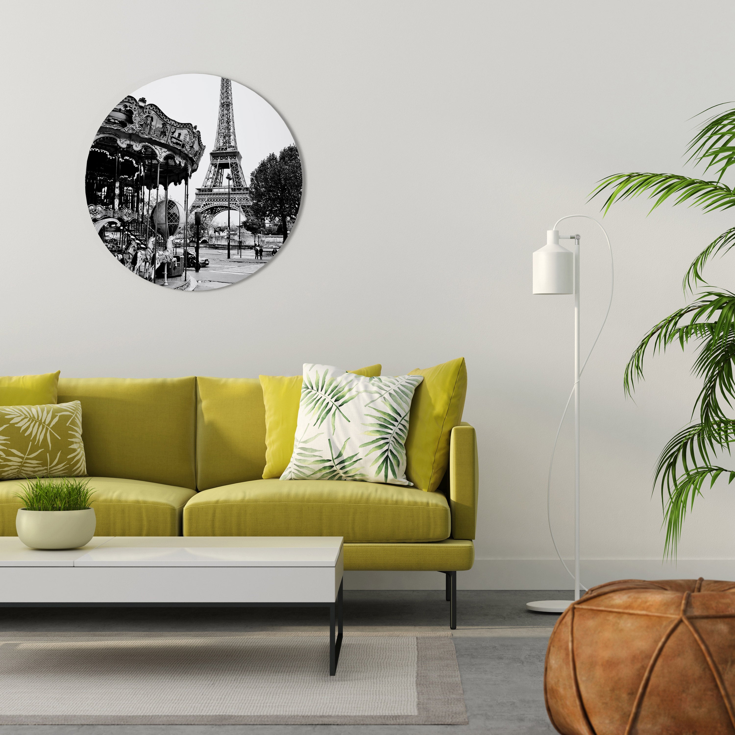 CHARMS OF THE CITY Runde Wanddekoration Ø 69 cm