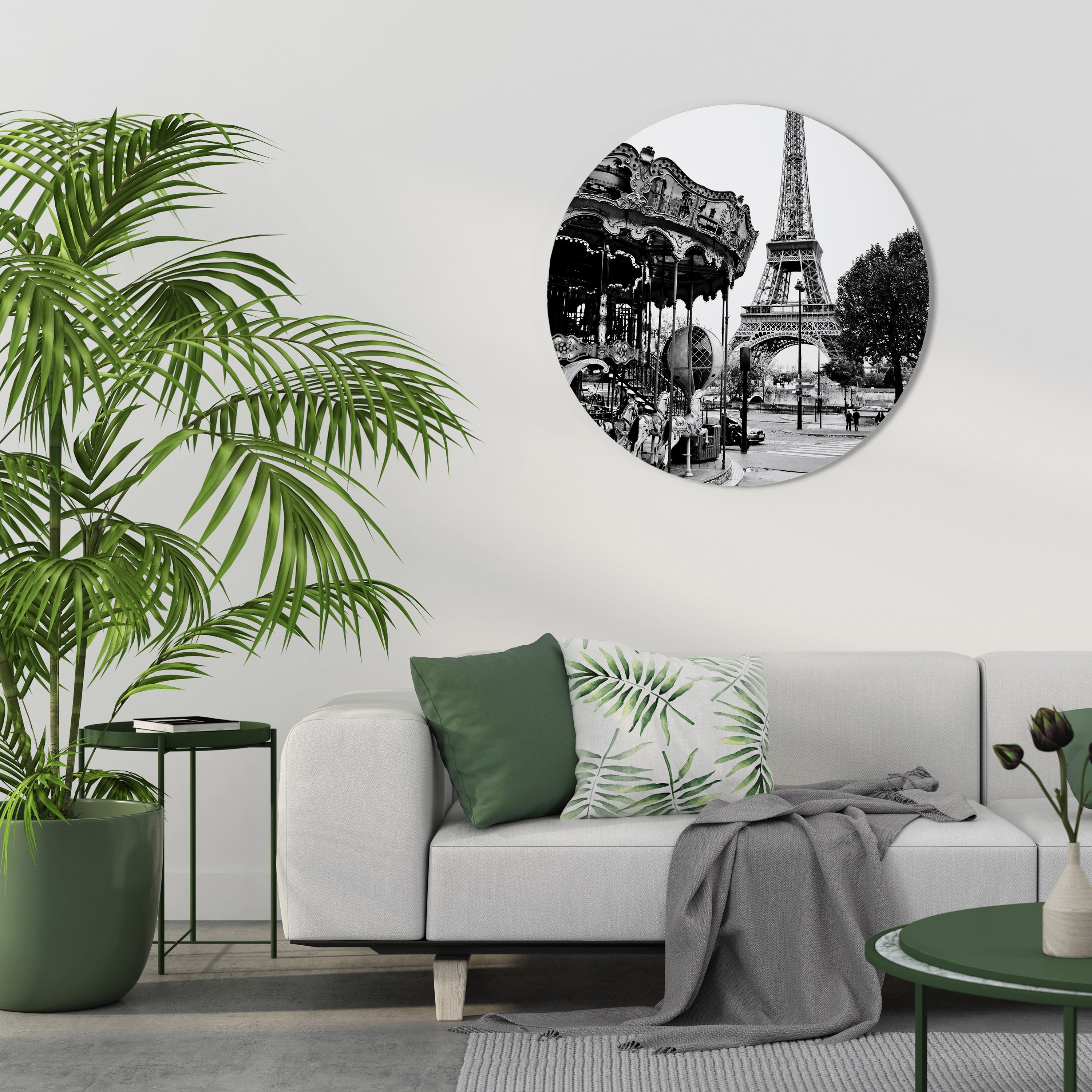 CHARMS OF THE CITY Runde Wanddekoration Ø 69 cm