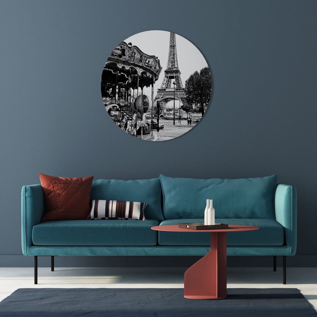 CHARMS OF THE CITY Runde Wanddekoration Ø 69 cm