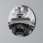TIMELESS EIFFEL PERSPECTIVE Runde Wanddekoration Ø 69 cm