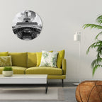 TIMELESS EIFFEL PERSPECTIVE Runde Wanddekoration Ø 69 cm