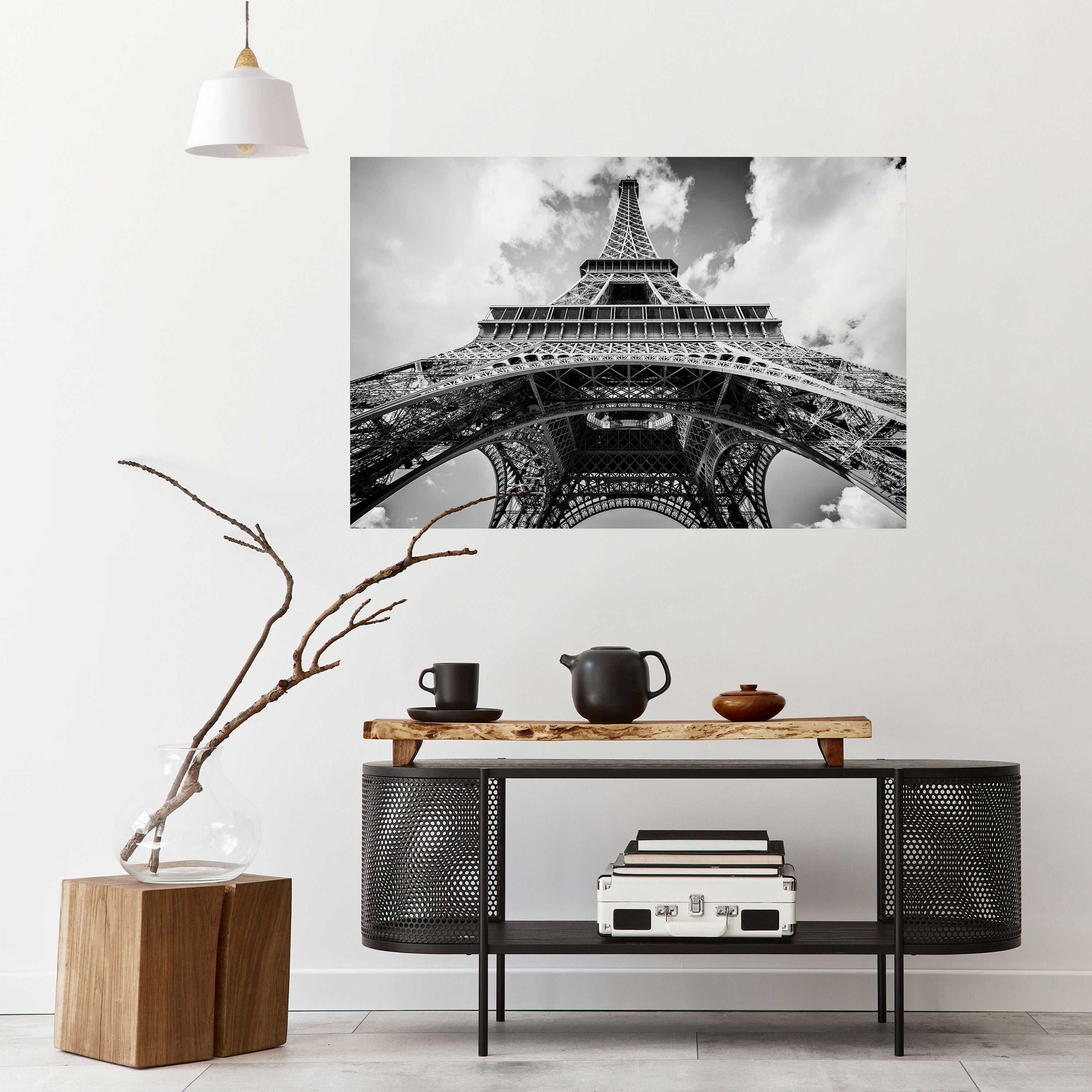ZEITLOSE EIFFELPERSPEKTIVE Horizontales Poster zum Abziehen und Aufkleben