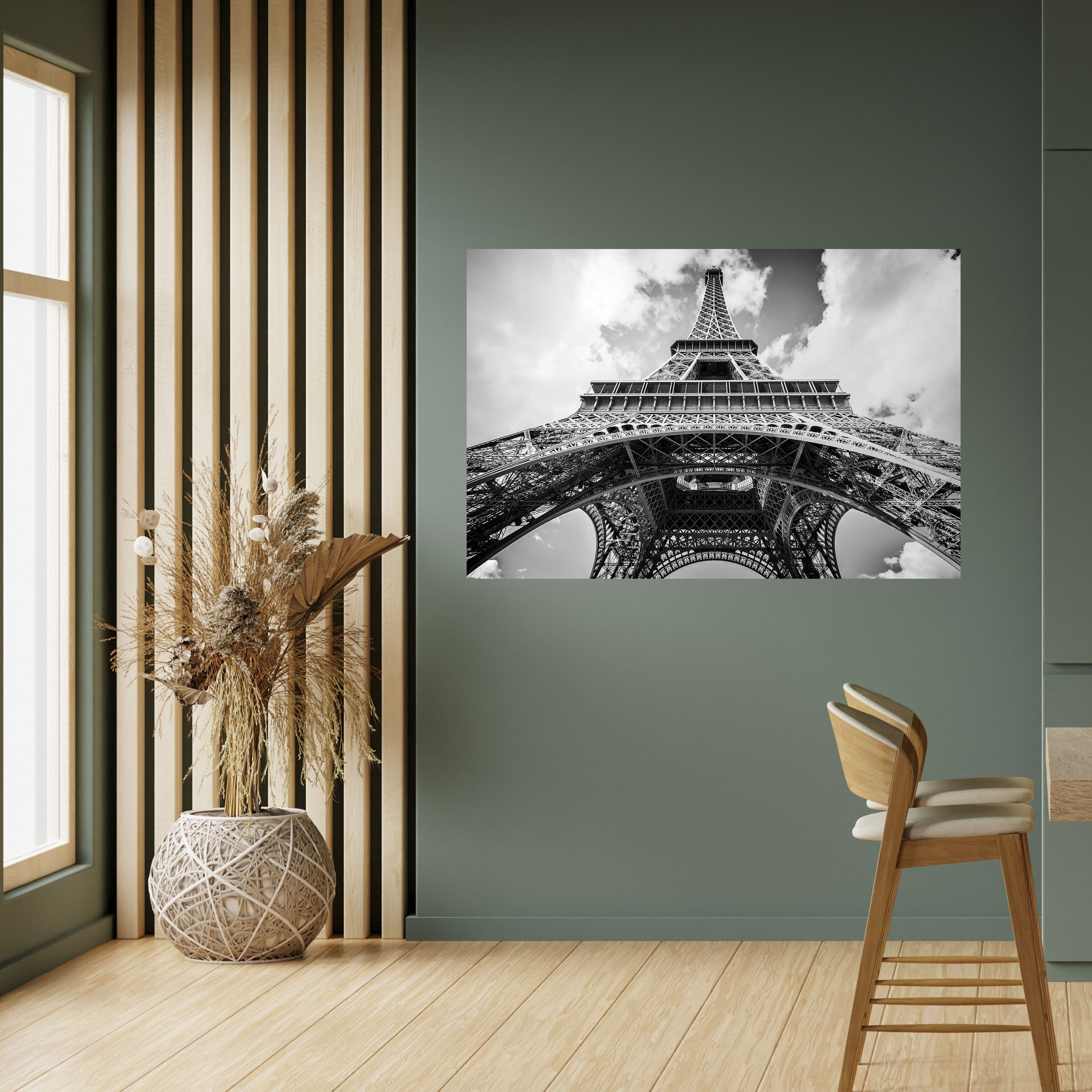 ZEITLOSE EIFFELPERSPEKTIVE Horizontales Poster zum Abziehen und Aufkleben