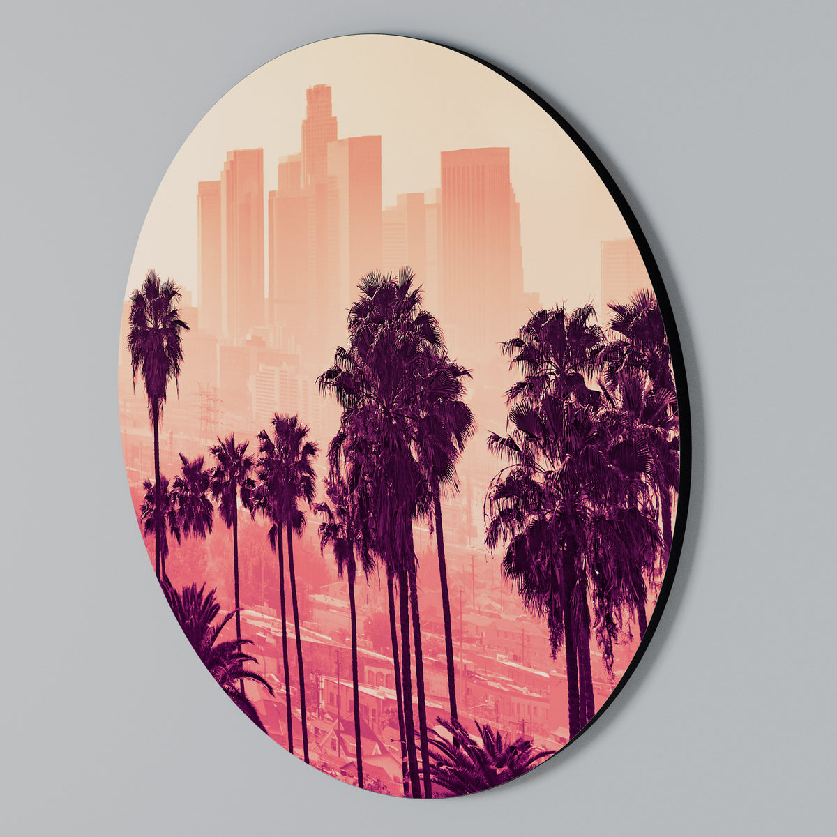 PALM SHADE DREAMSCAPE Round Wall Art