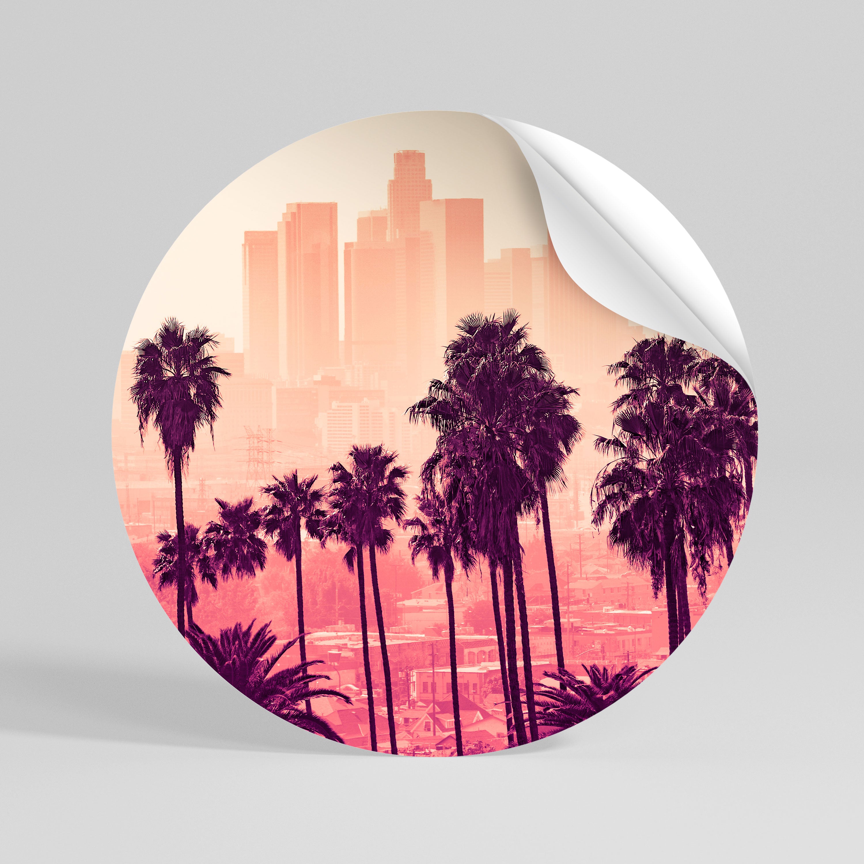 PALM SHADE DREAMSCAPE Peel and Stick Round Sticker