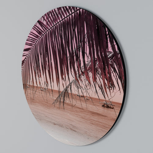 TROPICAL WHISPERS Round Wall Art