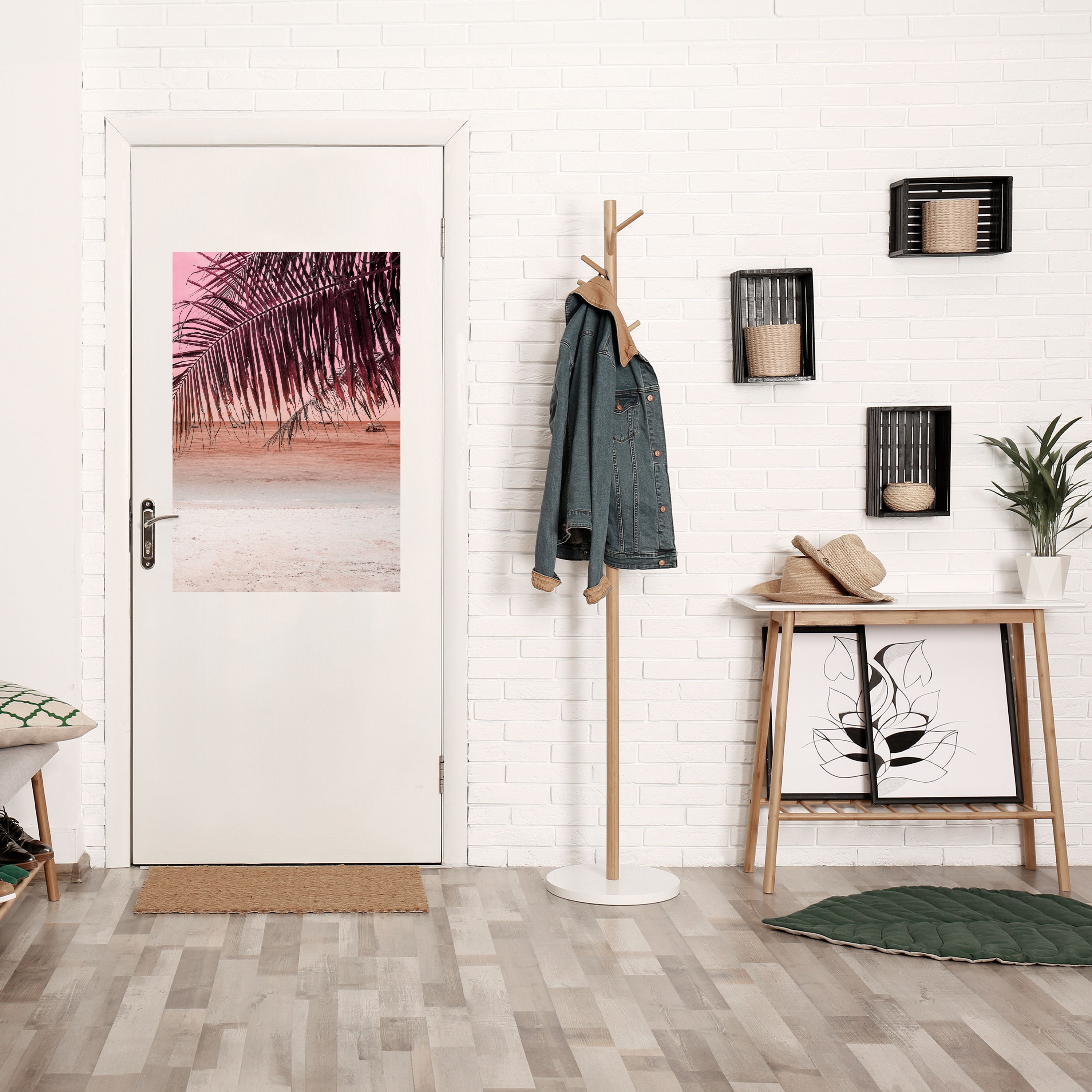 TROPICAL WHISPERS Vertikales Poster zum Abziehen und Aufkleben