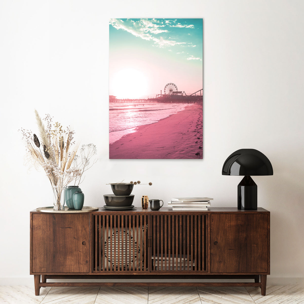 PASTEL COAST VIBES Vertical Canvas Print