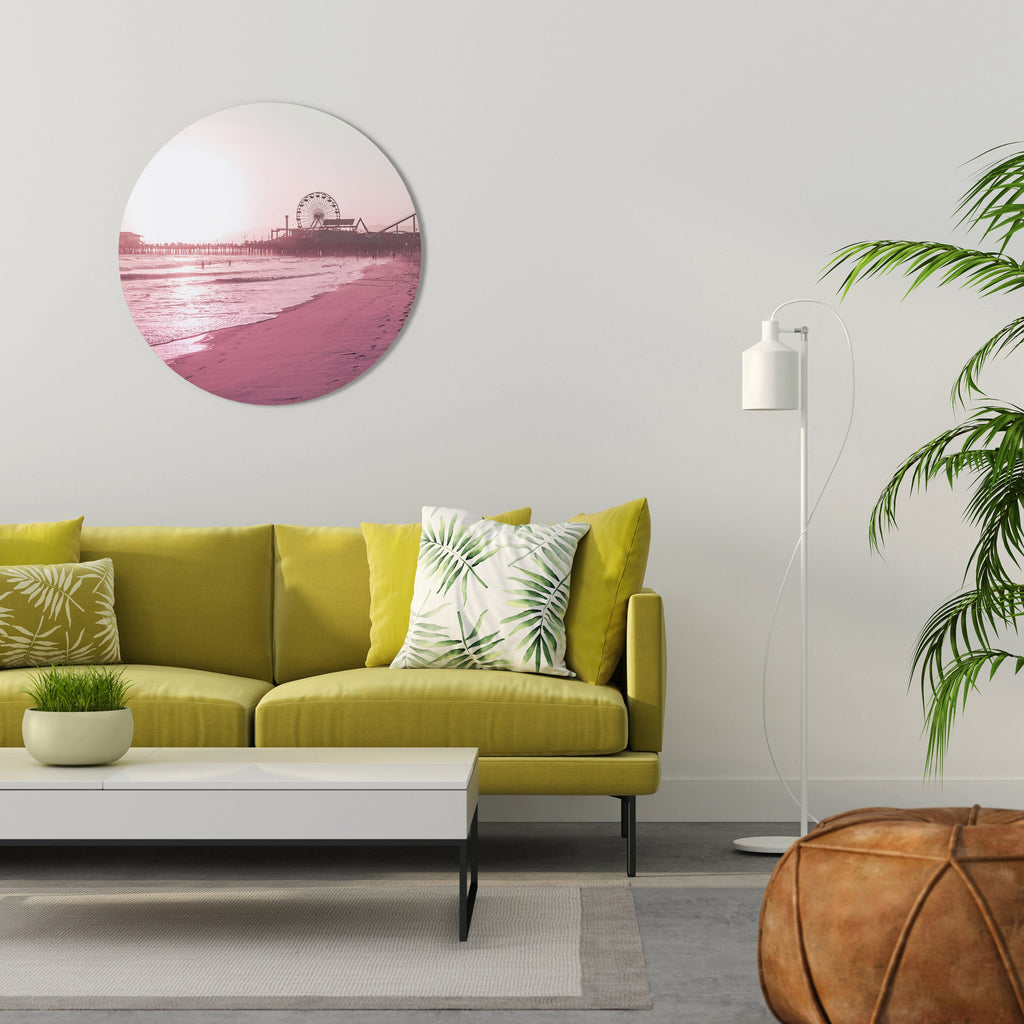 PASTEL COAST VIBES Runde Wanddekoration Ø 69 cm