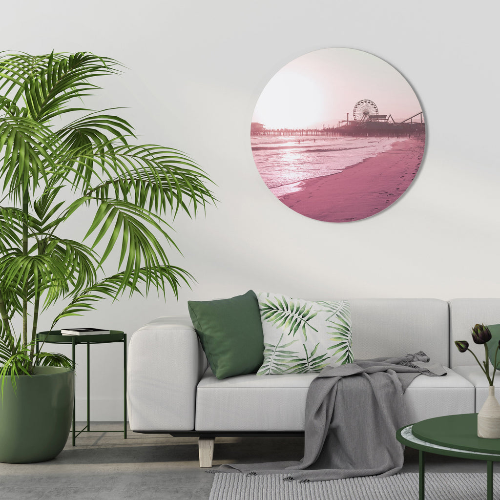 PASTEL COAST VIBES Runde Wanddekoration Ø 69 cm