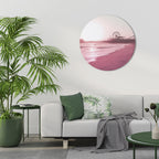 PASTEL COAST VIBES Runde Wanddekoration Ø 69 cm