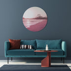 PASTEL COAST VIBES Runde Wanddekoration Ø 69 cm