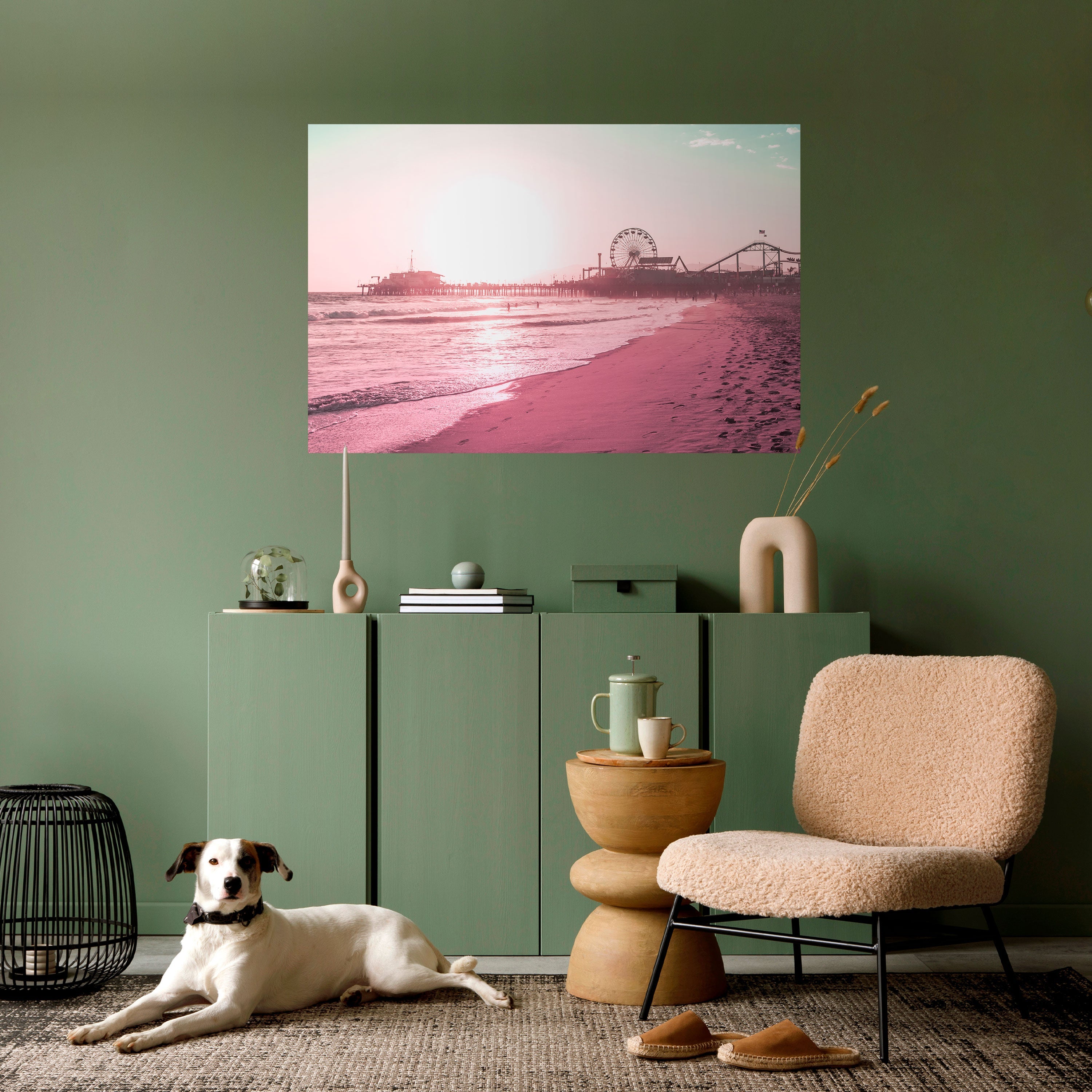 PASTEL COAST VIBES Horizontales Poster zum Abziehen und Aufkleben