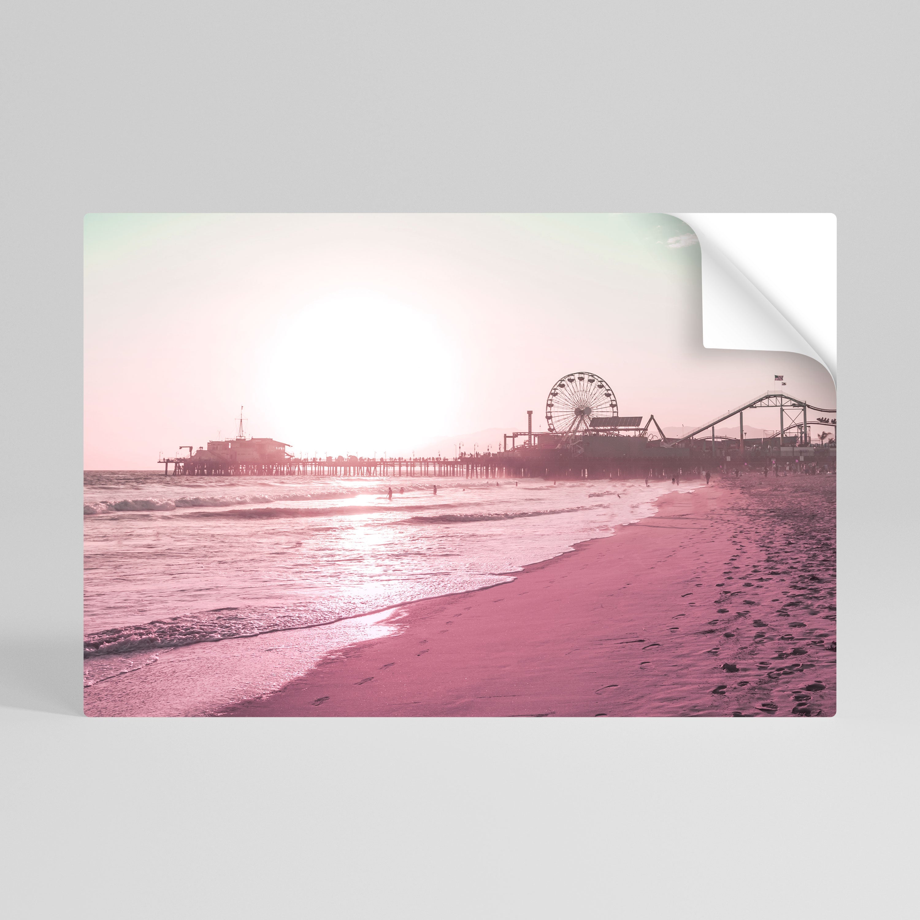 PASTEL COAST VIBES Horizontales Poster zum Abziehen und Aufkleben
