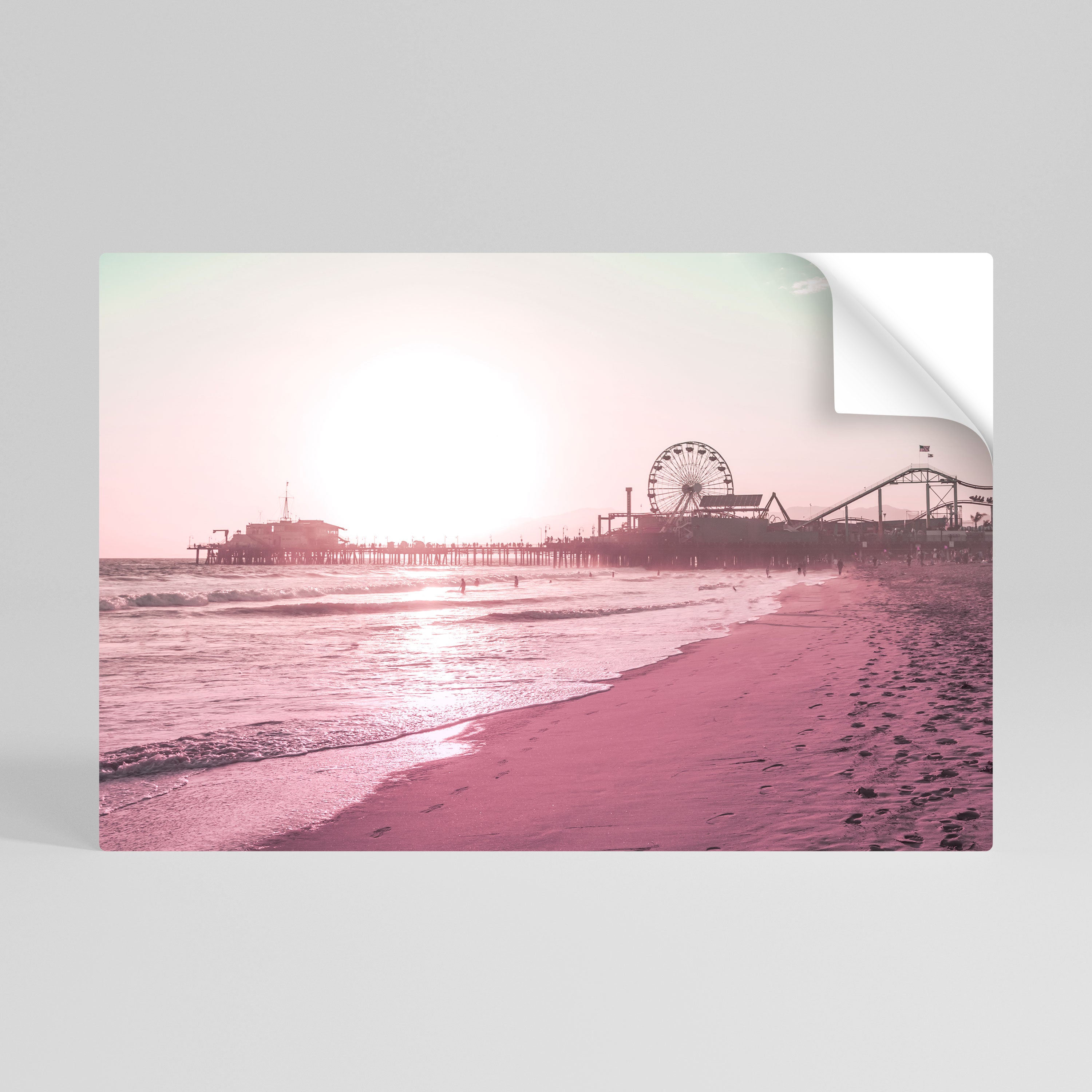 PASTEL COAST VIBES Selbstklebendes Horizontal-Poster