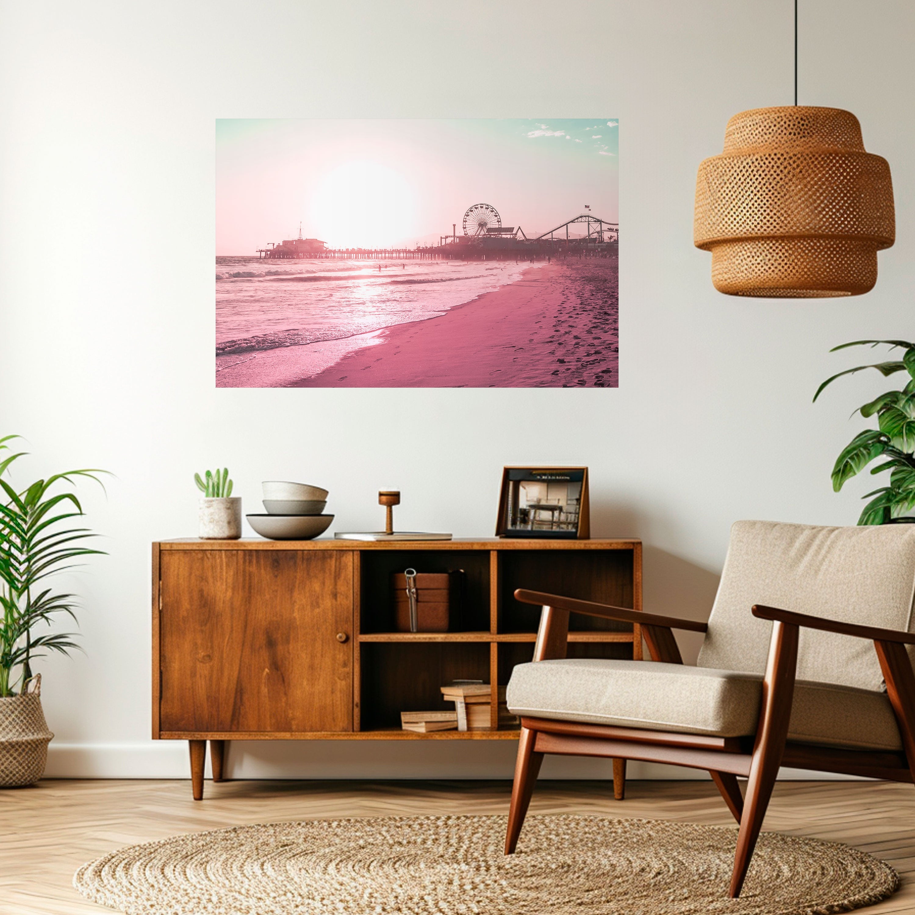 PASTEL COAST VIBES Horizontales Poster zum Abziehen und Aufkleben