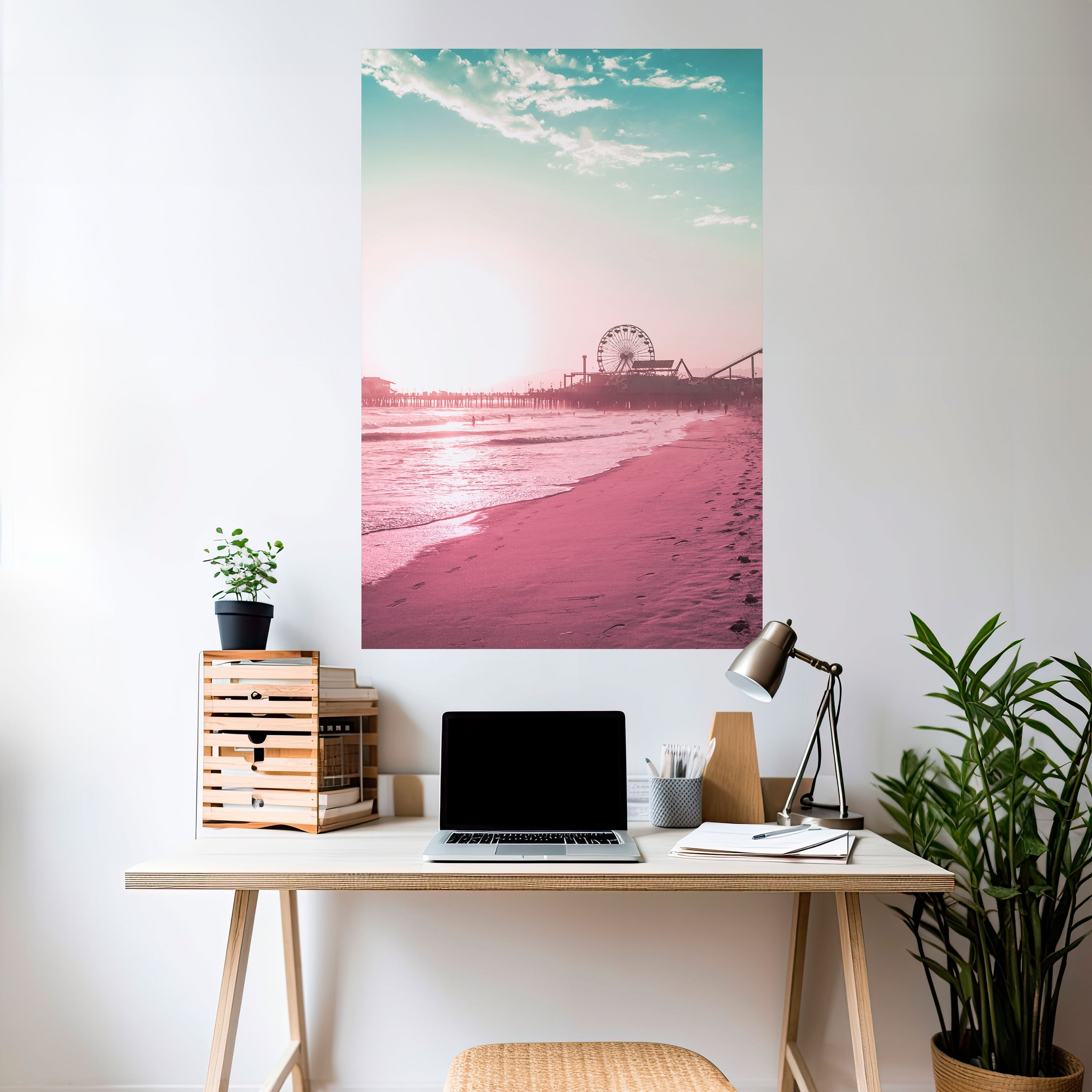 PASTEL COAST VIBES Vertikales Poster zum Abziehen und Aufkleben