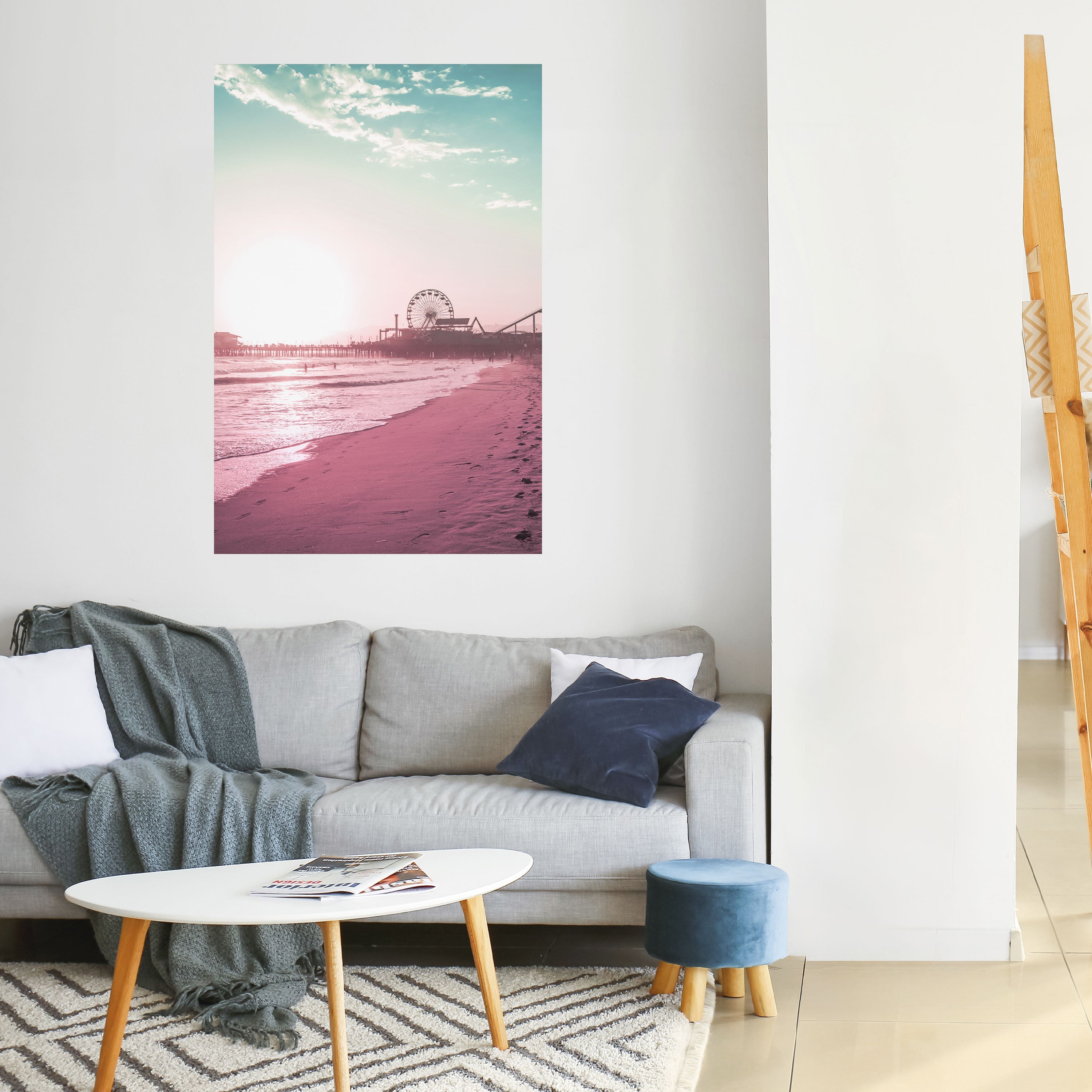 PASTEL COAST VIBES Vertikales Poster zum Abziehen und Aufkleben