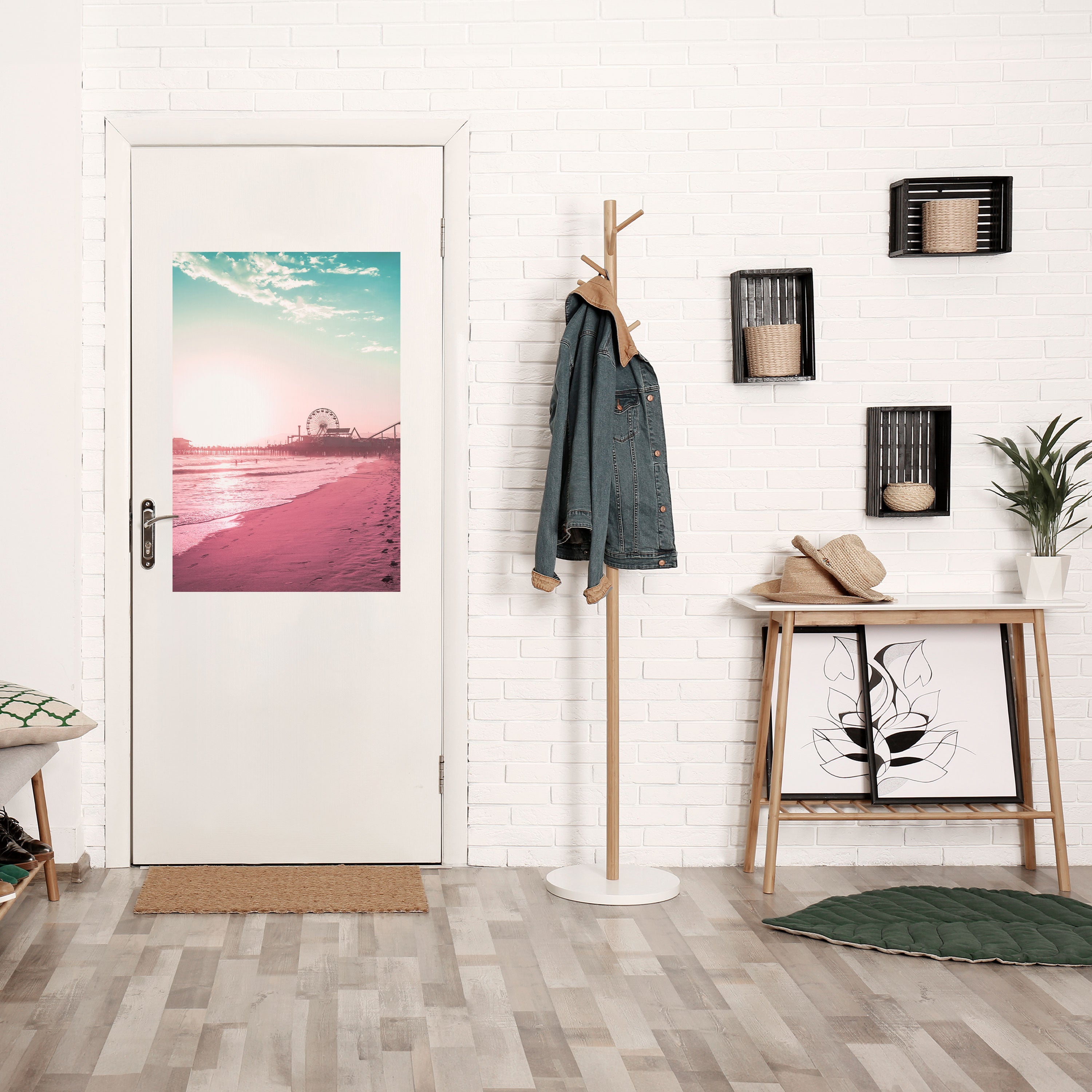 PASTEL COAST VIBES Vertikales Poster zum Abziehen und Aufkleben