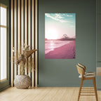 PASTEL COAST VIBES Selbstklebendes Poster - Hochformat