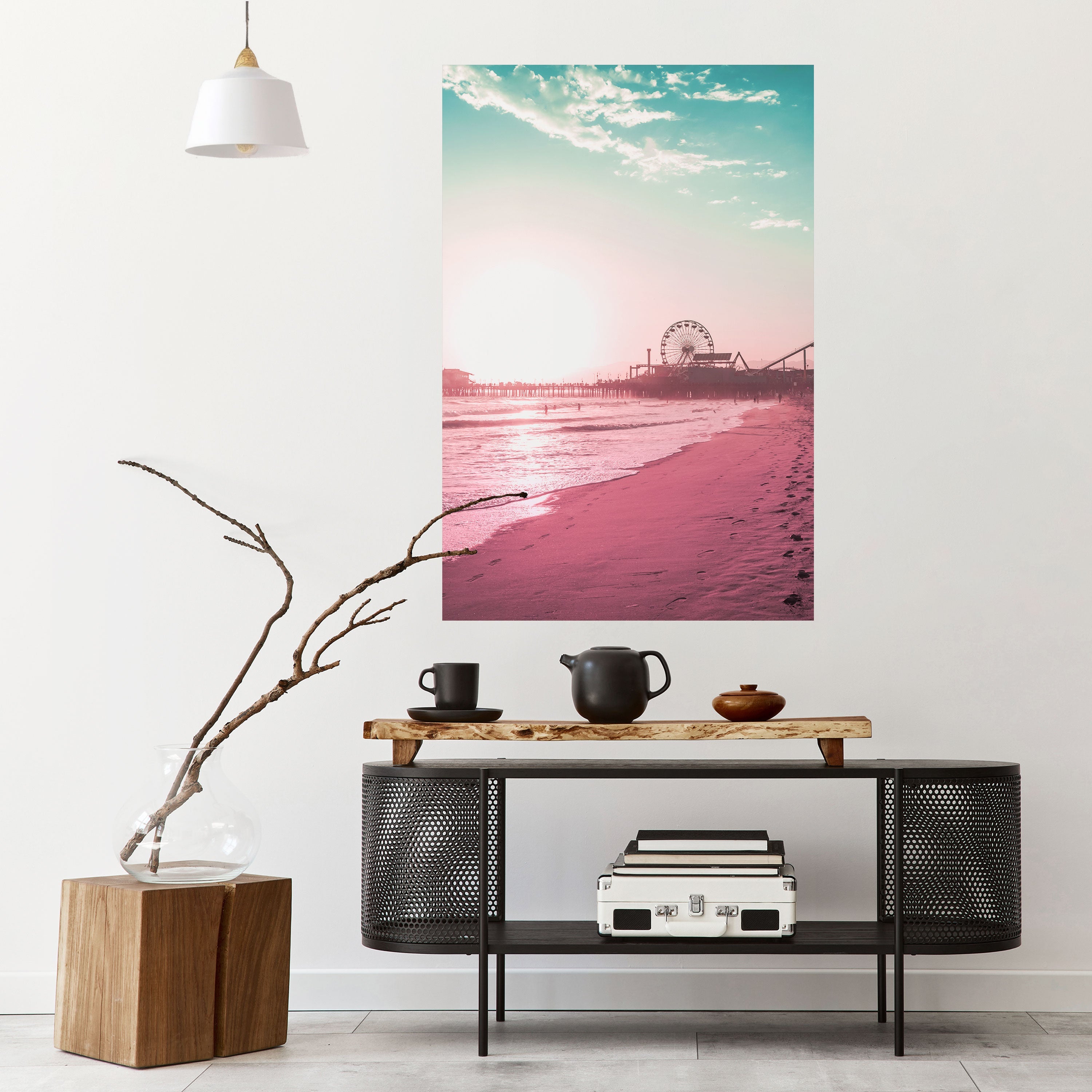 PASTEL COAST VIBES Vertikales Poster zum Abziehen und Aufkleben