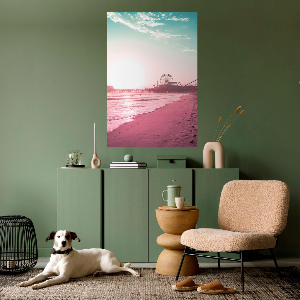 PASTEL COAST VIBES Vertikales Poster zum Abziehen und Aufkleben